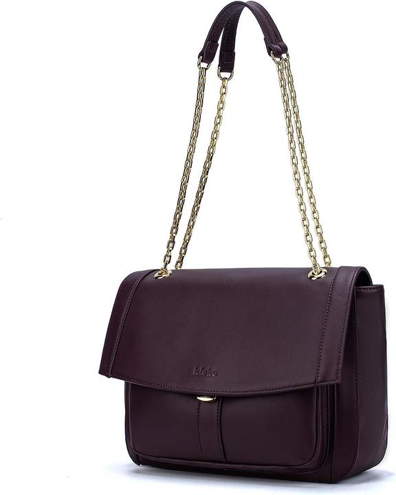 Actual product image Kate Moss Practical, Compartmentalized Leather Shoulder Bag for Organization