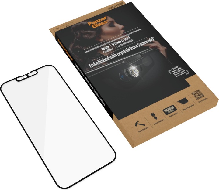 Actual product image PanzerGlass Screen protector CF Cam Slider AB (1 Piece, Apple iPhone 13 mini)