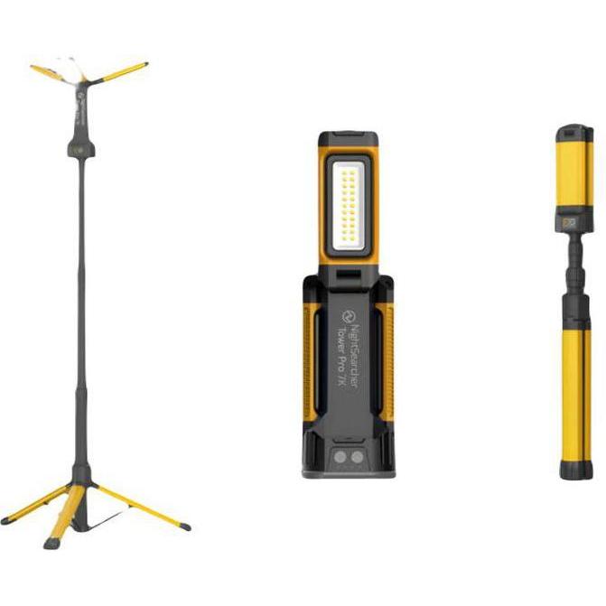 Nightsearcher, Illuminazione officina, Rechargeable LED Work Light, 7000 lumens, AC Plug Plug, 7.4 V, IP54 (7000 lm)