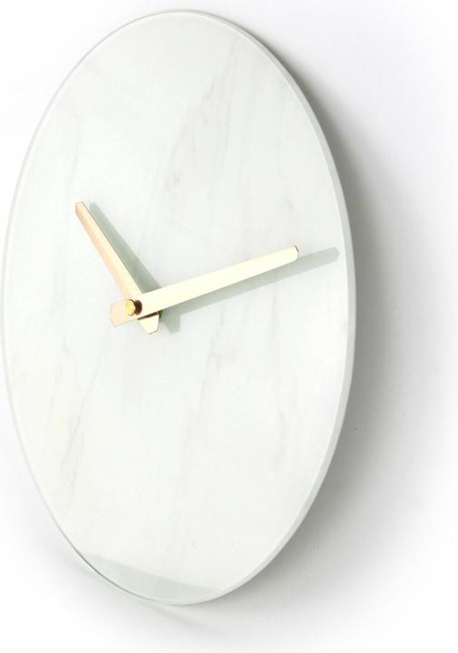 Image du produit Platinet horloge murale en verre marbré (25 cm)