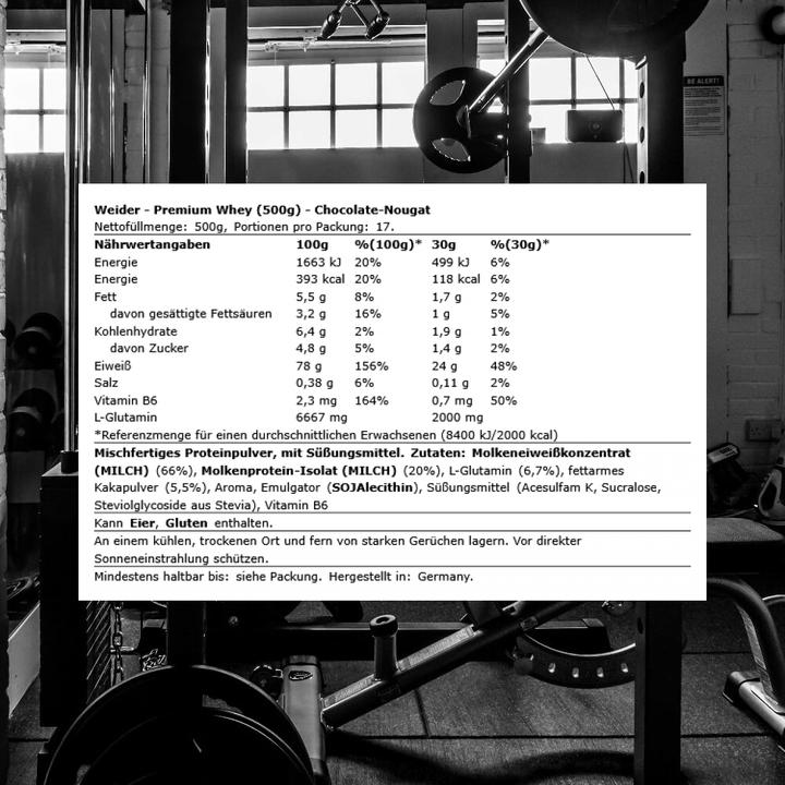 Produktbild Weider Premium Whey Protein (Schokolade, 1 Stk., 500 g)