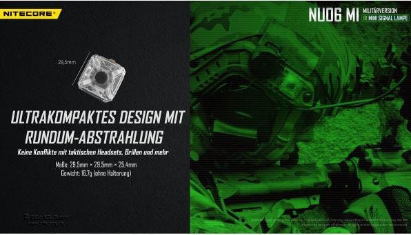 Actual product image Nitecore NU06 MI - multicoloured signal light with IR