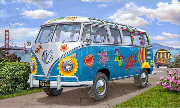 Actual product image Revell VW T1 Samba Flower Power