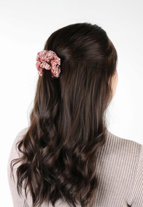 Immagine prodotto Trisa Moda Scrunchy Offwhite, Pink, Beige 3 pezzi. (Elastico per capelli)