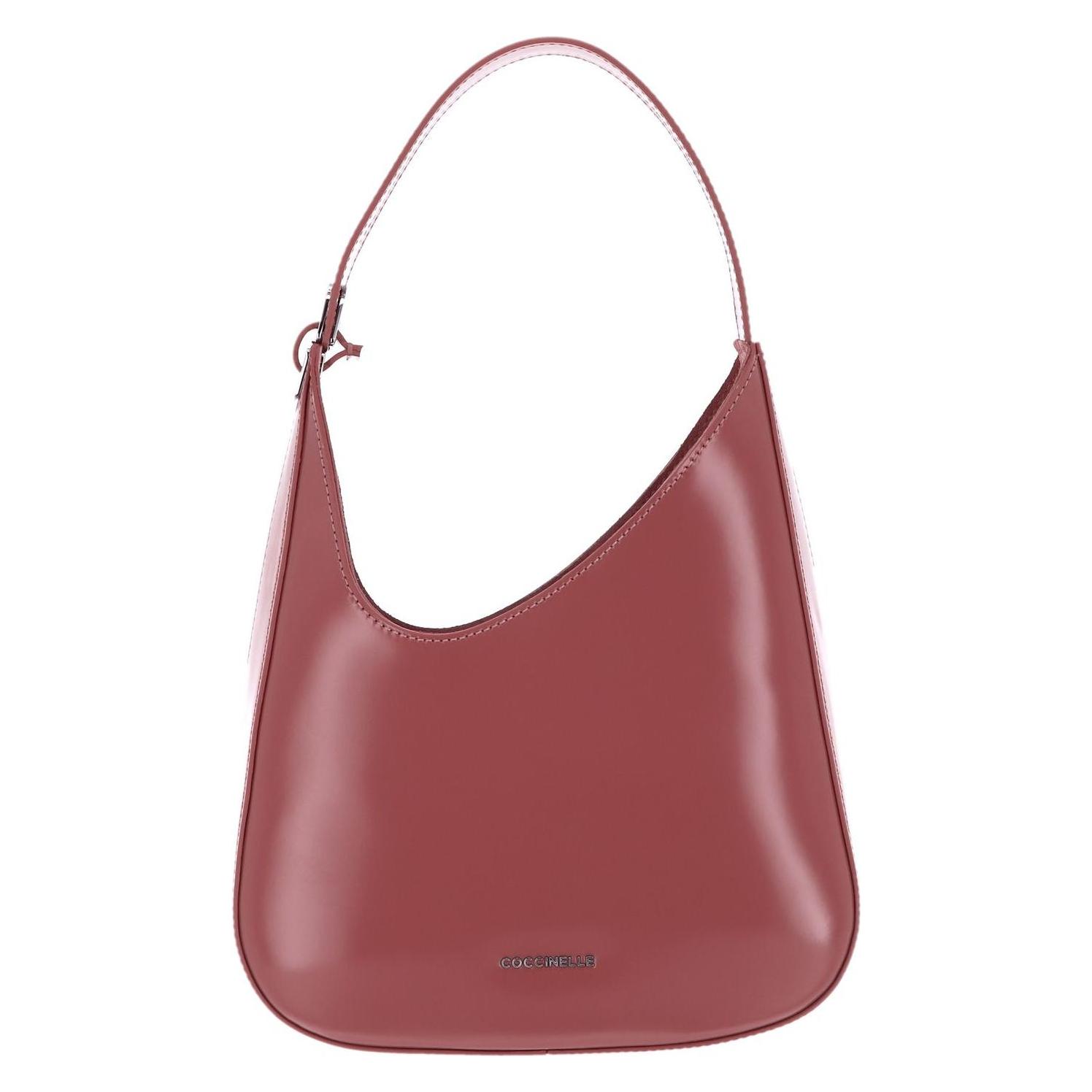 Coccinelle, Damen, Handtasche, Zelda Shiny Cal Shoulder Bag, Rosa