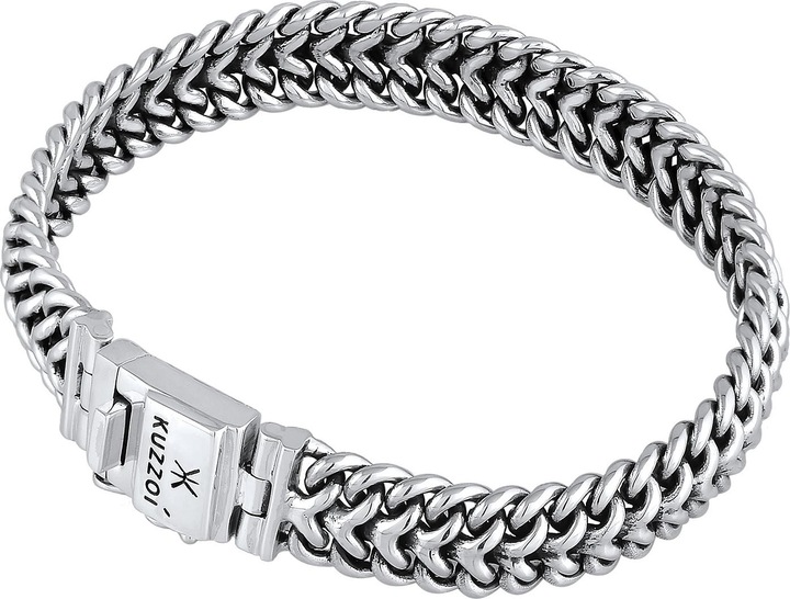 Immagine prodotto Kuzzoi Bracciale di base, attorcigliato (21 cm, Argento 925)