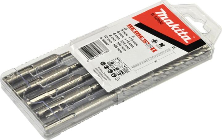Actual product image Makita Nemesis 2 SDS+ Drill Set (5 mm, 6 mm, 8 mm, 10 mm)