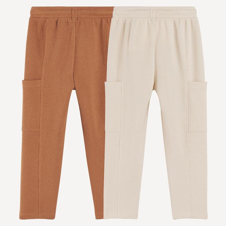 Image du produit La Redoute Collections 2er-Pack Jogginghosen aus Waffelpikee (80)