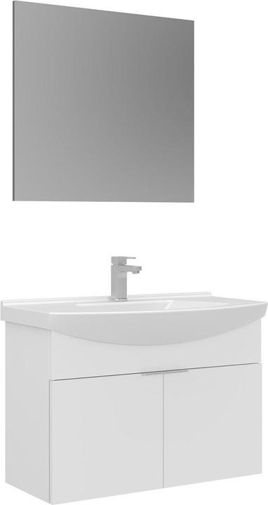 Produktbild Homitis Purus 80 Bathroom Cabinet With Sink & Mirror Set (2 Pieces)