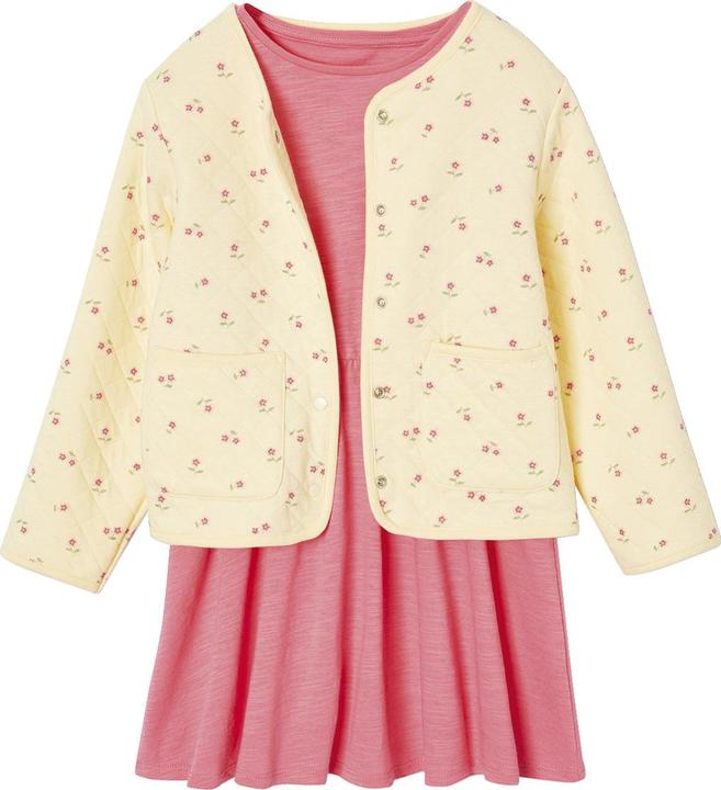 Immagine prodotto Vertbaudet Mädchen-Set: Geblümte Jacke mit Steppnähten & Kleid (86)