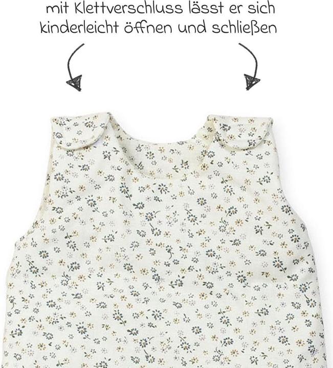 Produktbild Pinolino Puppenschlafsack „Blümchen”, blau