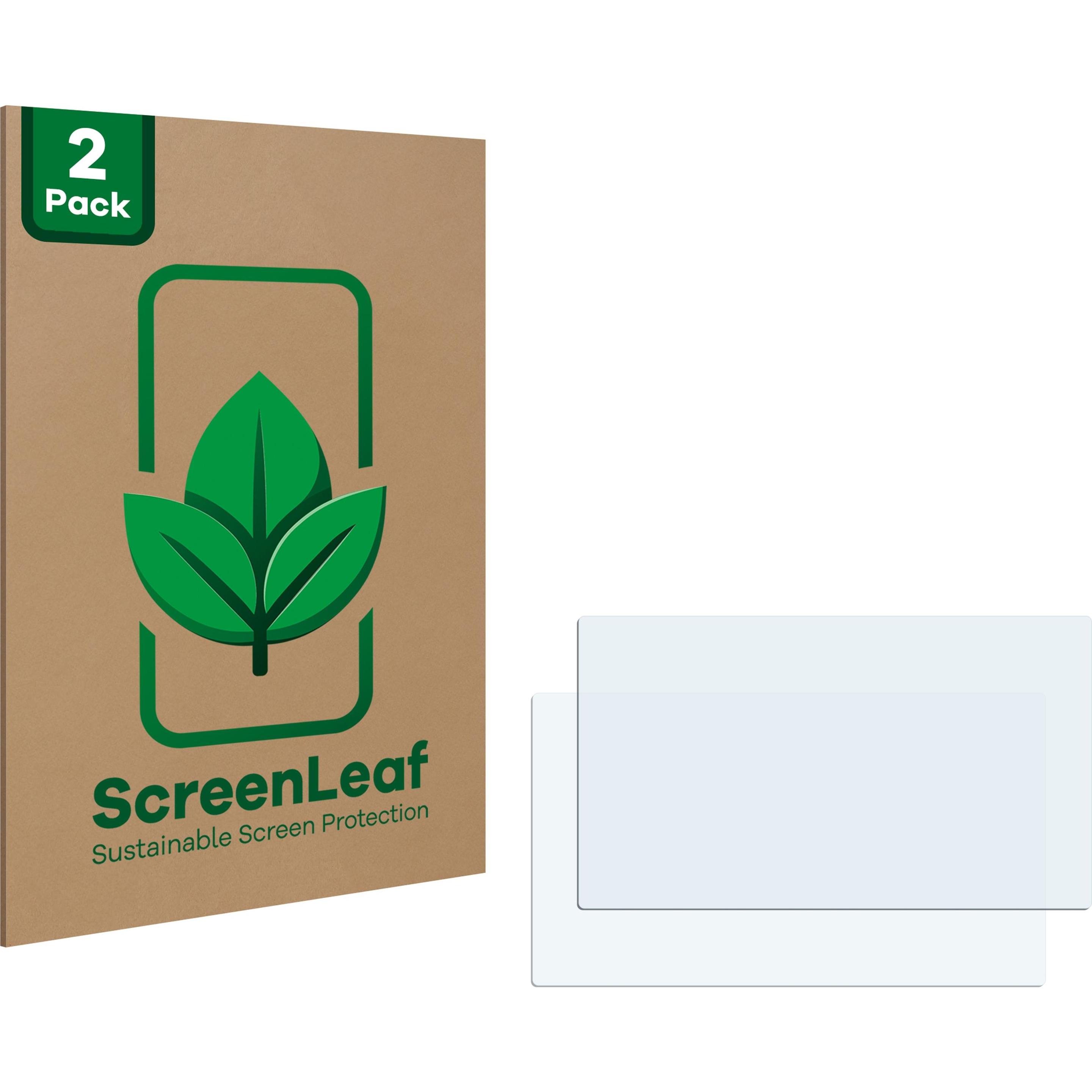 ScreenLeaf Schutzfolie nachhaltiger Displayschutz Displayschutzfolie Folie Klar Transparent (2 Stück, Universal), Smartp...