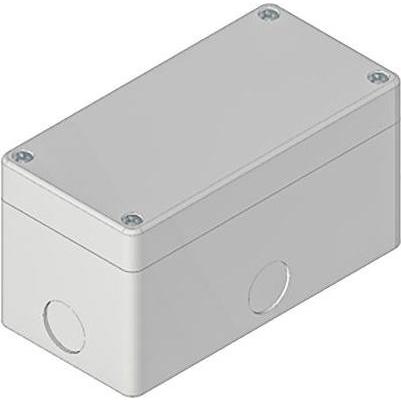 Rs Pro Steuerstation Leergehäuse x Ø 22mm, 140 x 70 x 74mm, Grau, ABS, IP 65, Taster + Schalter, Grau