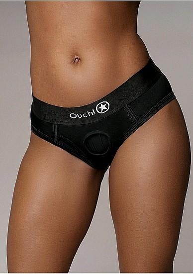 Produktbild Ouch! Vibrating Strap-on High-cut Brief - M/L