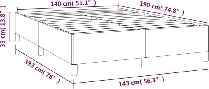 Actual product image vidaXL Bettgestell (160 x 200 cm)