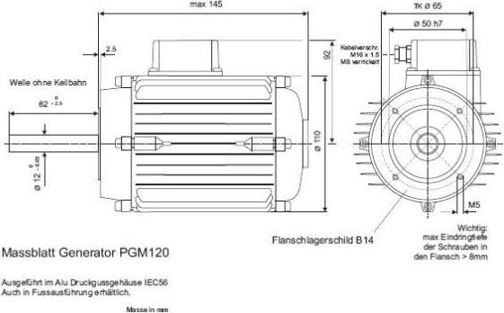 Image du produit Circle Motor Générateur PGM120 (200 W)