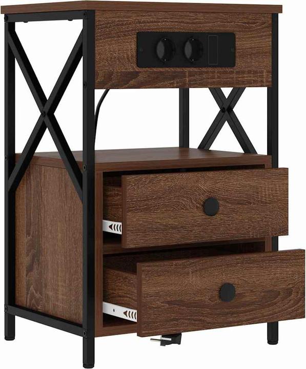 Produktbild vidaXL Moderner Nachttisch (40 x 31 x 60 cm)