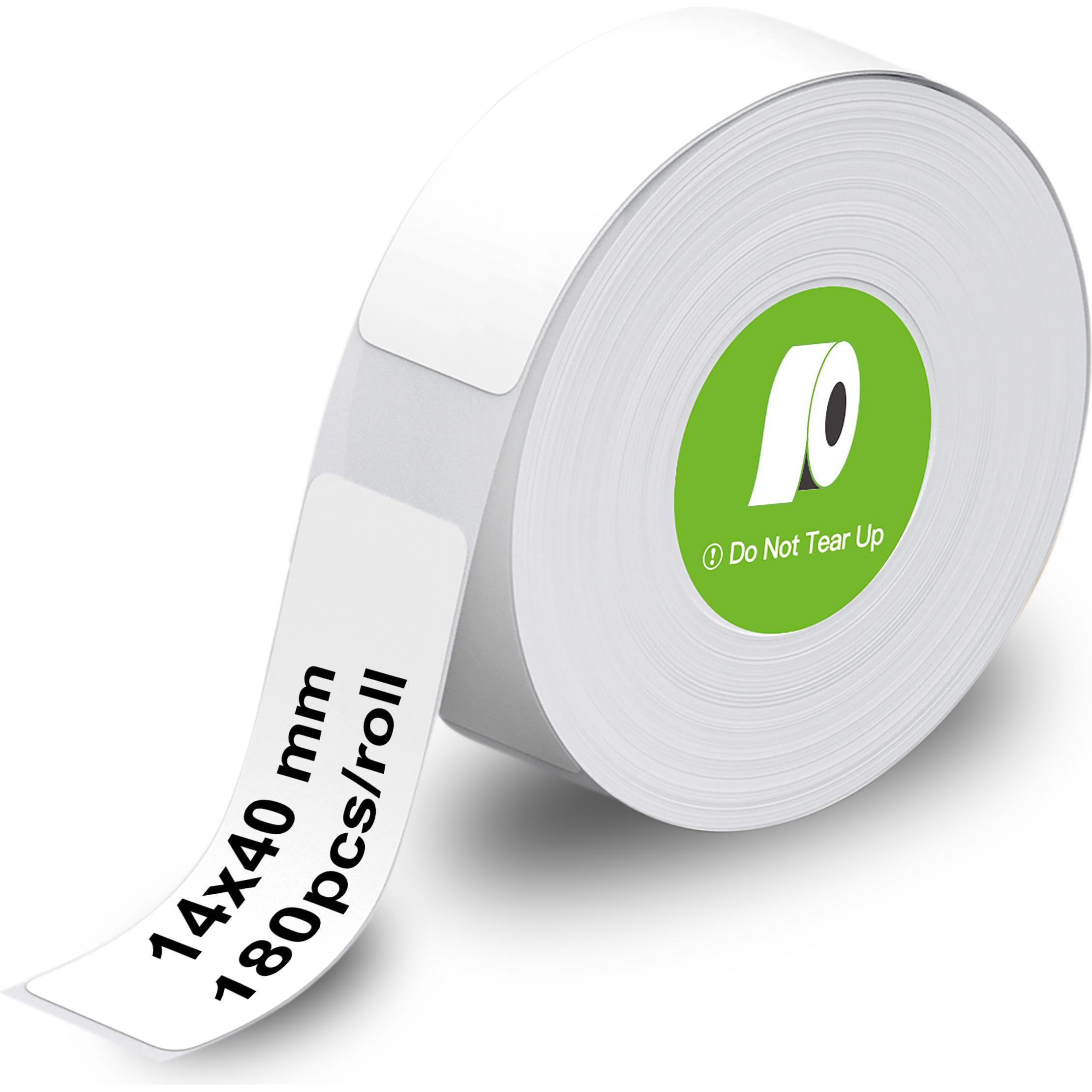 Olympia Etikettenrolle für Etikettendrucker weiss, 14,0 x 40,0 mm, 1 x 180 Etiketten (4 cm) (6311)