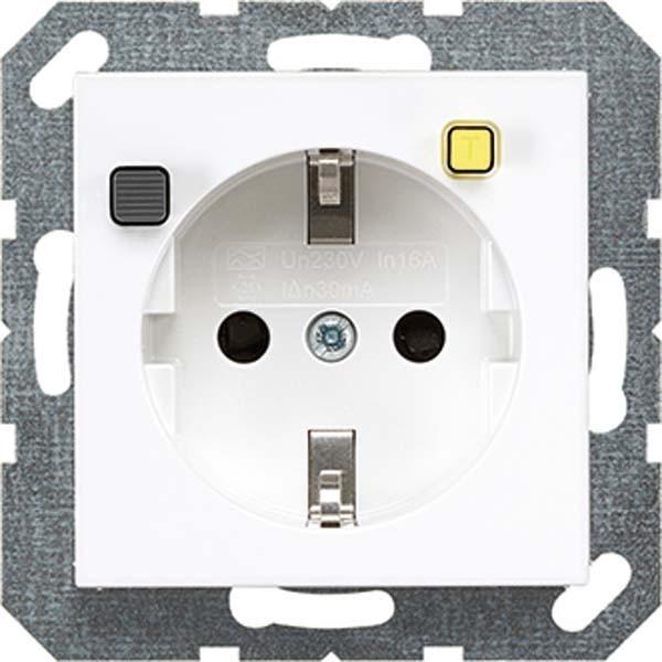 Produktbild JUNG A5520.30WW FI-SCHUKO Steckdose