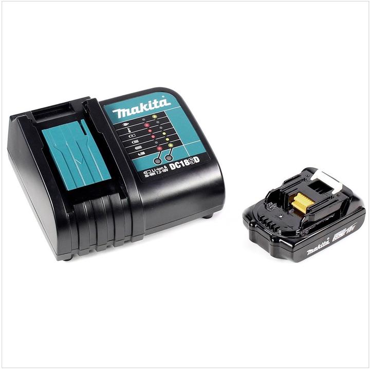 Actual product image Makita DBO 180 SA1J Battery random orbital sander 18 V 125 mm + 1x battery 2.0 Ah + charger + Makpac (Eccentric grinder)