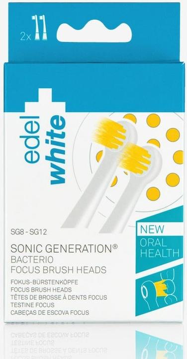 Produktbild Edel + White Focus Brush Head Sonic Ersatzbürstenköpfe (2 x)