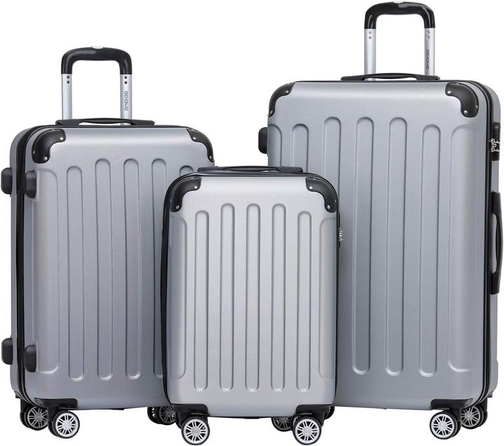 Immagine prodotto Beibye 3-teiliges Hartschalenkoffer-Set mit Zahlenschloss (110 l)