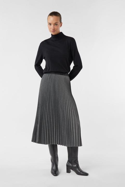 Produktbild Comma Rock Langer Plissee-Rock mit Elastikbund (32)