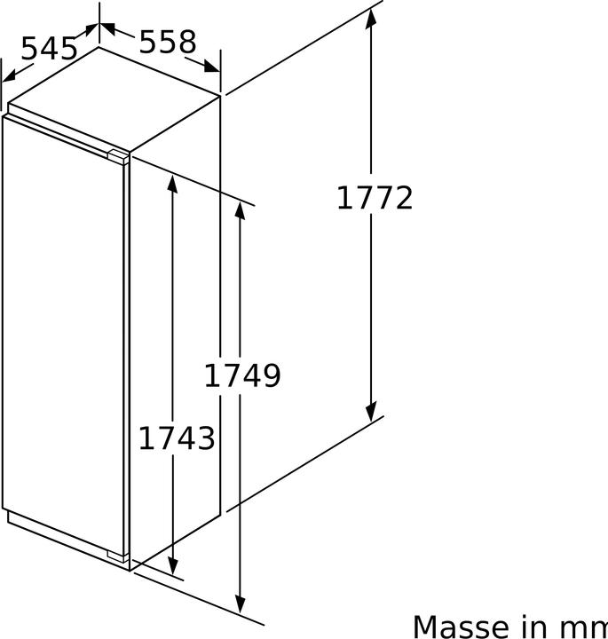 Image du produit Bosch Hausgeräte KIF82PFE0 (269 l)