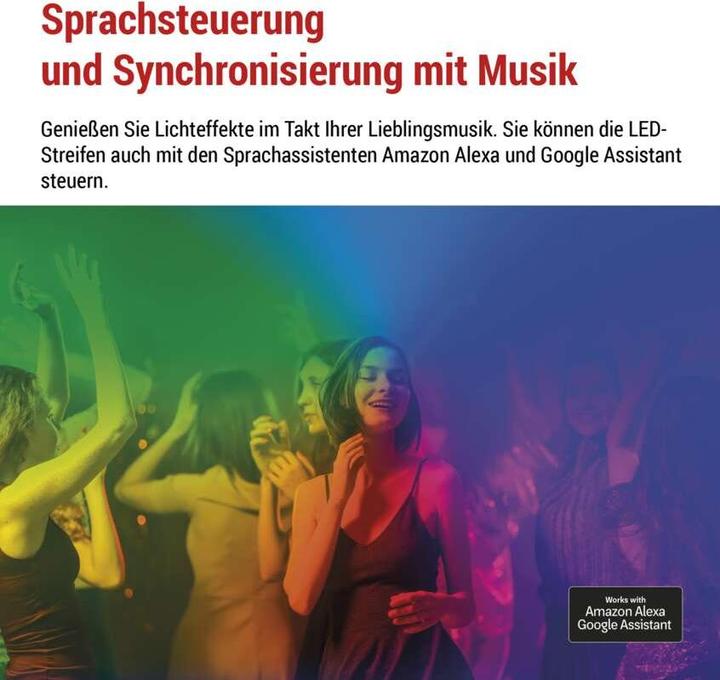 Actual product image Emos GoSmart LED-Streifen WiFi 2m, 11W, 750lm, RGB/CCT (Warm white, 200 cm, Indoor)