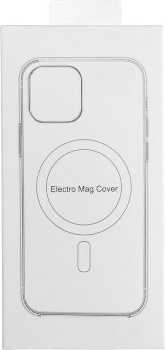 Actual product image OEM Back panel cover ELECTRO MAG COVER case compatible with MagSafe for IPHONE 12 deep purple (Apple iPhone 12)