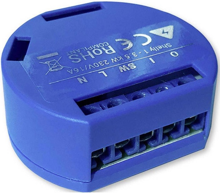 Actual product image Shelly WLAN switching actuator