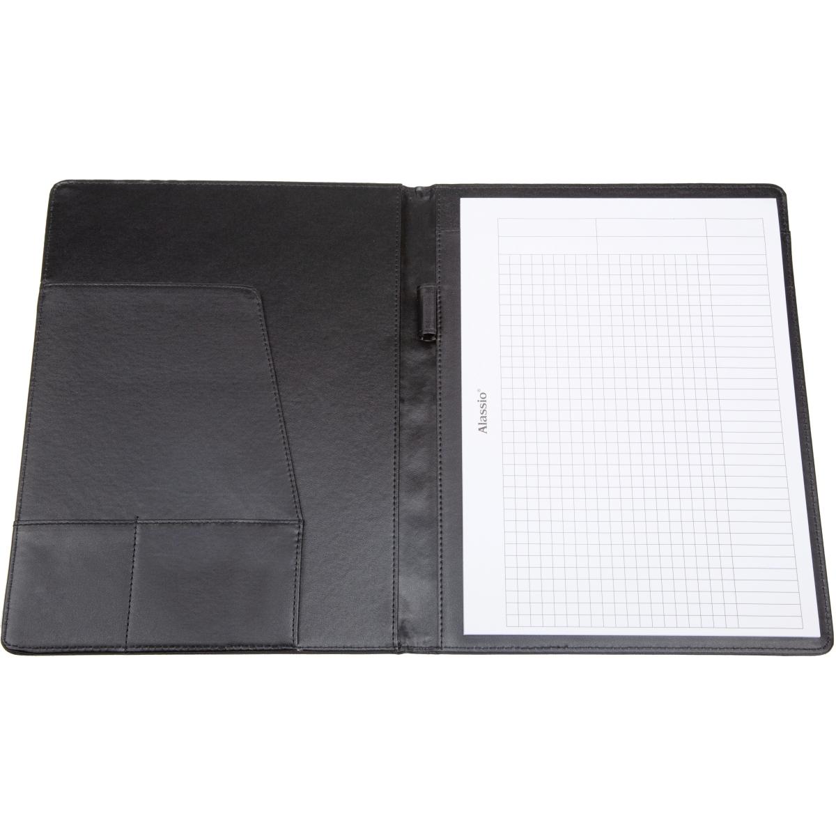 Alassio, Mappe, Schreibmappe "BALOCCO", A4, schwarz (A4, 1 x)