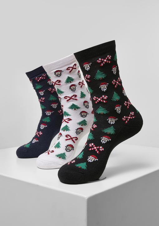 Produktbild Urban Classics Grumpy Santa Christmas Socks 3-Pack - 12943 (3er Pack, 35 - 38)