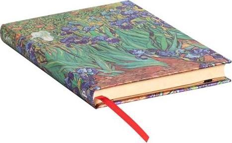 Produktbild Paperblanks Notizbuch PB Schwertlilien midi lin (Liniert, Harter Einband)