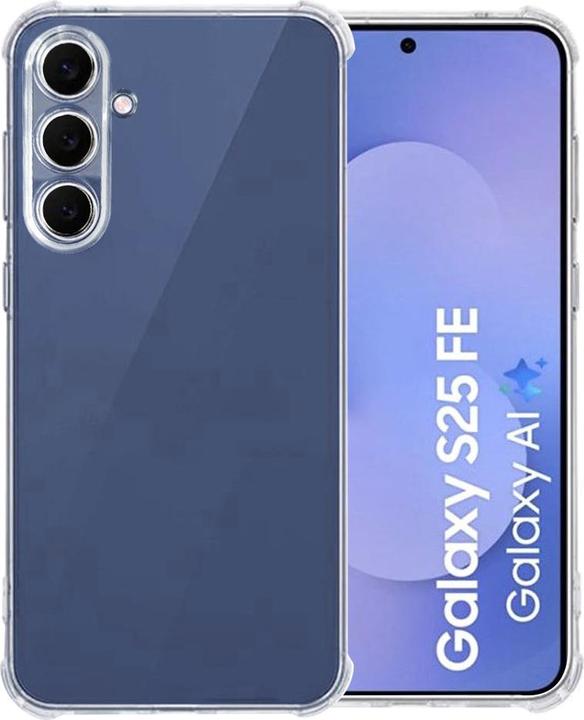 Techsuit - Shockproof Clear Silicone - Samsung Galaxy S25 FE - Clear (Samsung Galaxy S25 FE)