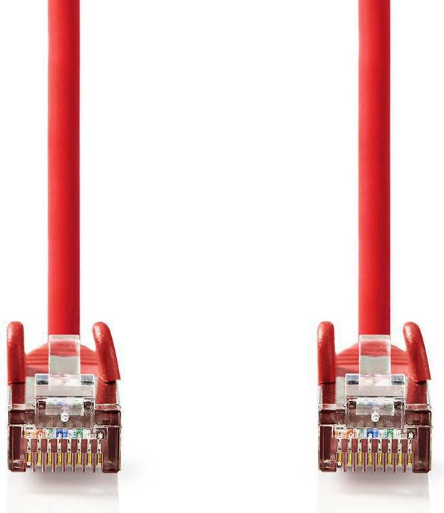 Actual product image Nedis CAT 5e SF/UTP network cable RJ45 plug - RJ45 plug, 10 m, red (SF/UTP, CAT5e, 10 m)