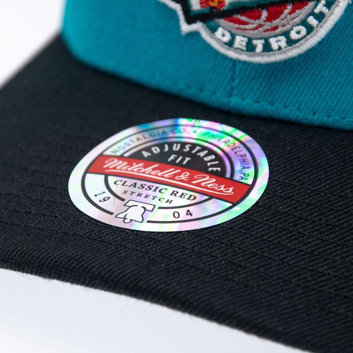 Produktbild Mitchell & Ness M&N Stretch Snapback Classic Red Cap - Detroit Pistons (One Size)