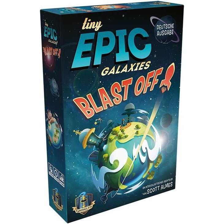 Asmodée GAMD0002 - Tiny Epic Galaxies BLAST OFF!, Brettspiel, für 2-4 Spieler, ab 8 Jahren (DE-Ausgabe) (Deutsch)