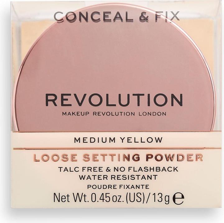 Immagine prodotto Makeup Revolution Conceal & Fix polveri nustatanti Polvere sciolta Medium Gelton 13g (Giallo medio)