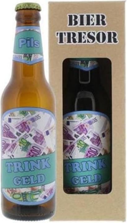Trend Import Spardose Biertresor Trinkgeld 8.2 x 8.2 x 24 cm