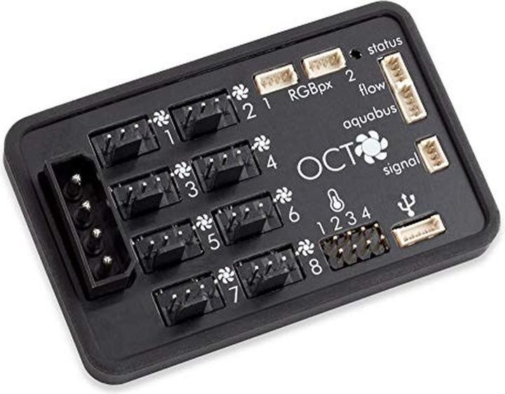 Productafbeelding Aqua Computer OCTO ventilatorregelaar voor PWM ventilatoren (8 Ventilator)
