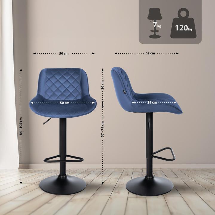 Actual product image CLP Kasson swivel bar stool with height adjustment