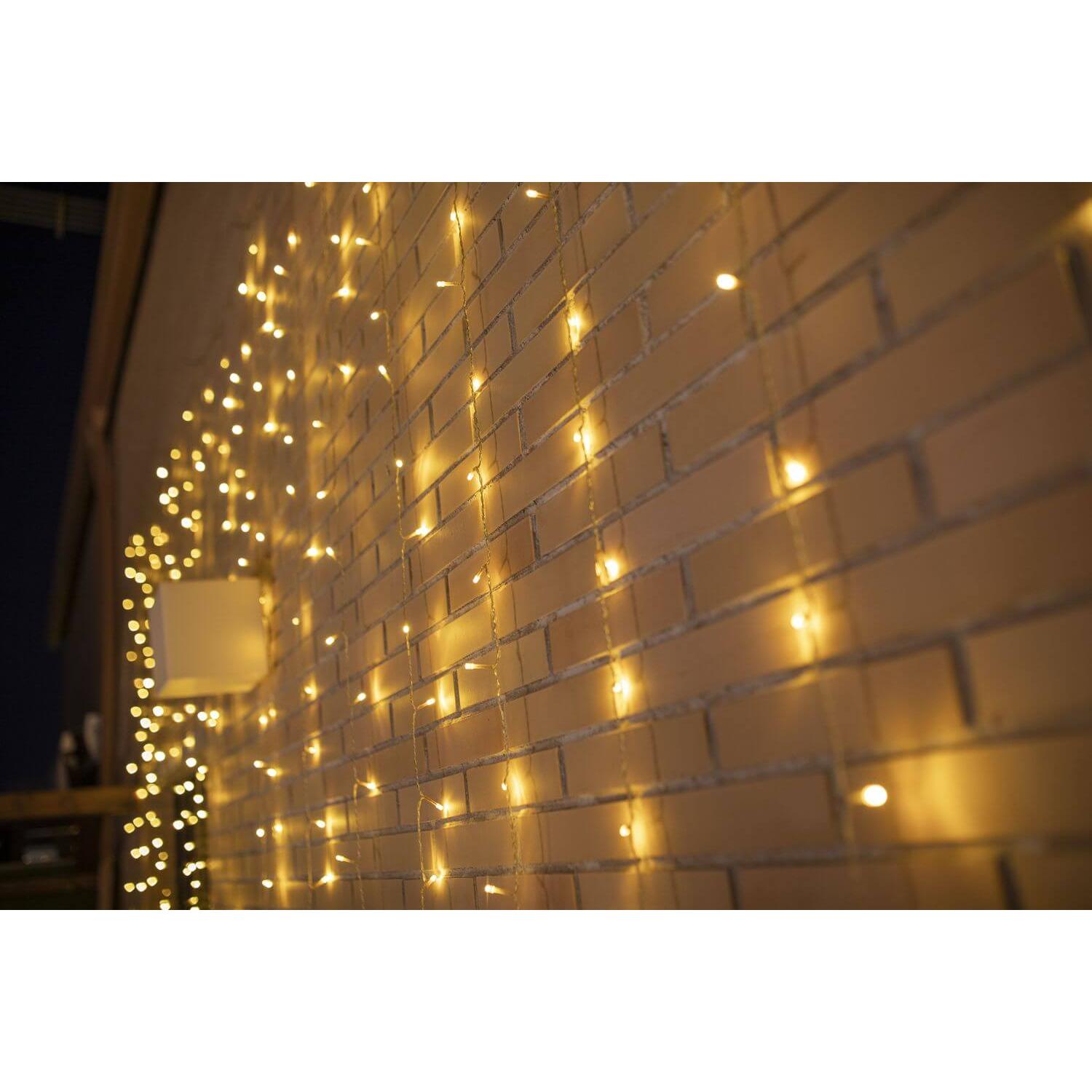 Newgarden, Gartenbeleuchtung, LUCEO 6X3 LED Leuchtvorhang 6x3m, Aussen & Innen IP44 (6000 lm, IP44)