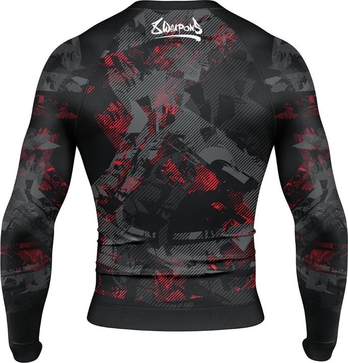 Immagine prodotto 8Weapons 8 WEAPONS Rashguard, L/S, Hit 2.0, black-red, XXL (XXL)