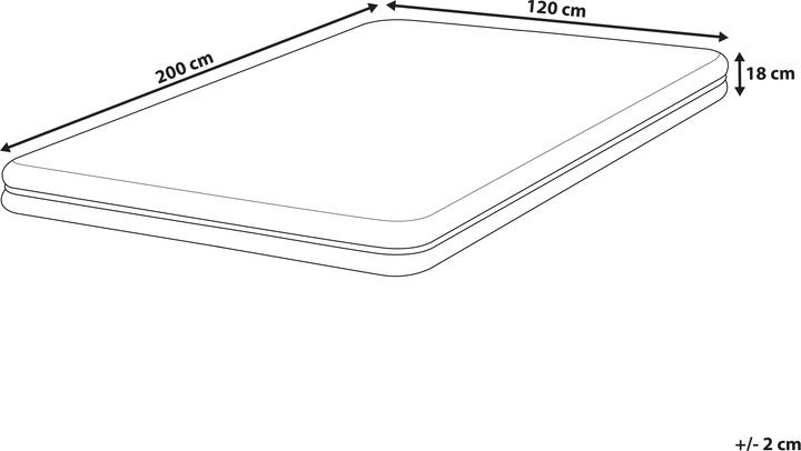 Produktbild Beliani Jolly (120 x 200 cm, Schaumstoffkern)
