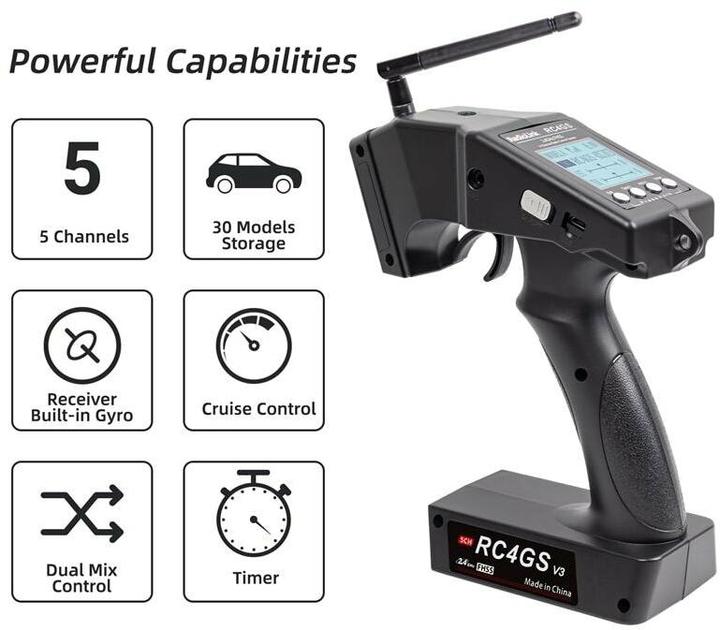 Produktbild RadioLink Fernsteuerung RC4GS V3 2.4 GHz, 5 Kanal, mit Empfänger
