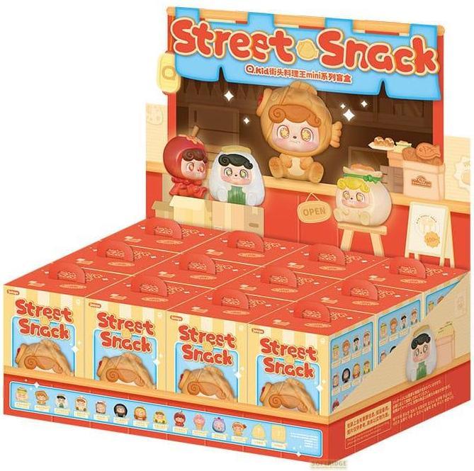 Jotoys QKid: Street Snack Series Blind Box Figur 5 cm Display (12)