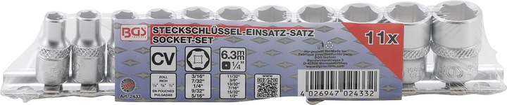 Productafbeelding BGS Dopsleutelset (1/2", 3/16", 7/32", 1/4", 9/32", 5/16", 11/32", 3/8", 13/32", 7/16")