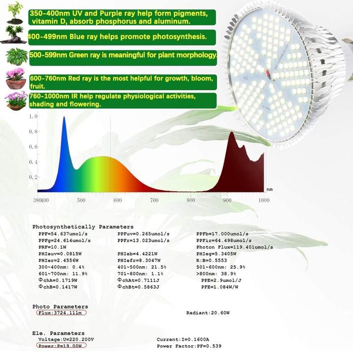 Actual product image Milyn GROW-2018013-CN (LED)