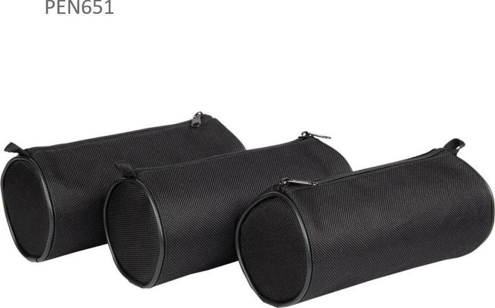 Produktbild Pajacyk Rundes schwarzes Federmäppchen mit einem Fach